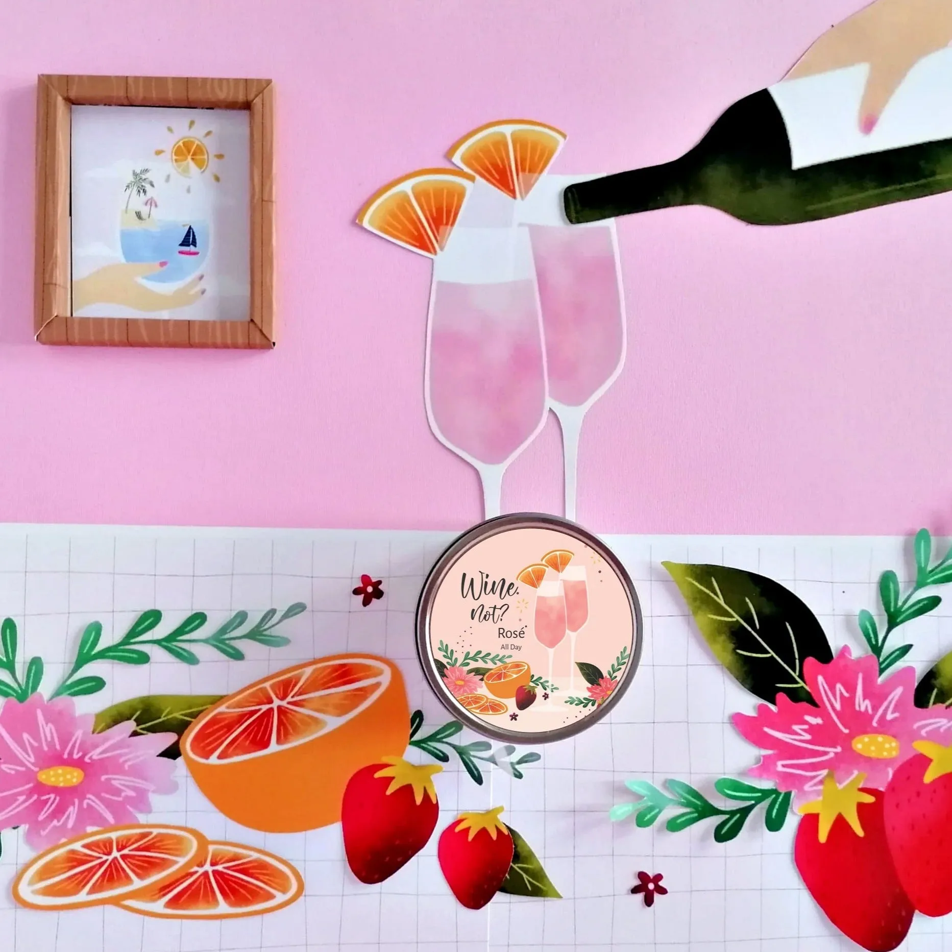 Wine Not? Rosé All Day 🍷  | Happy Candle