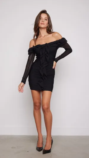 Winsen Mini Dress in Black