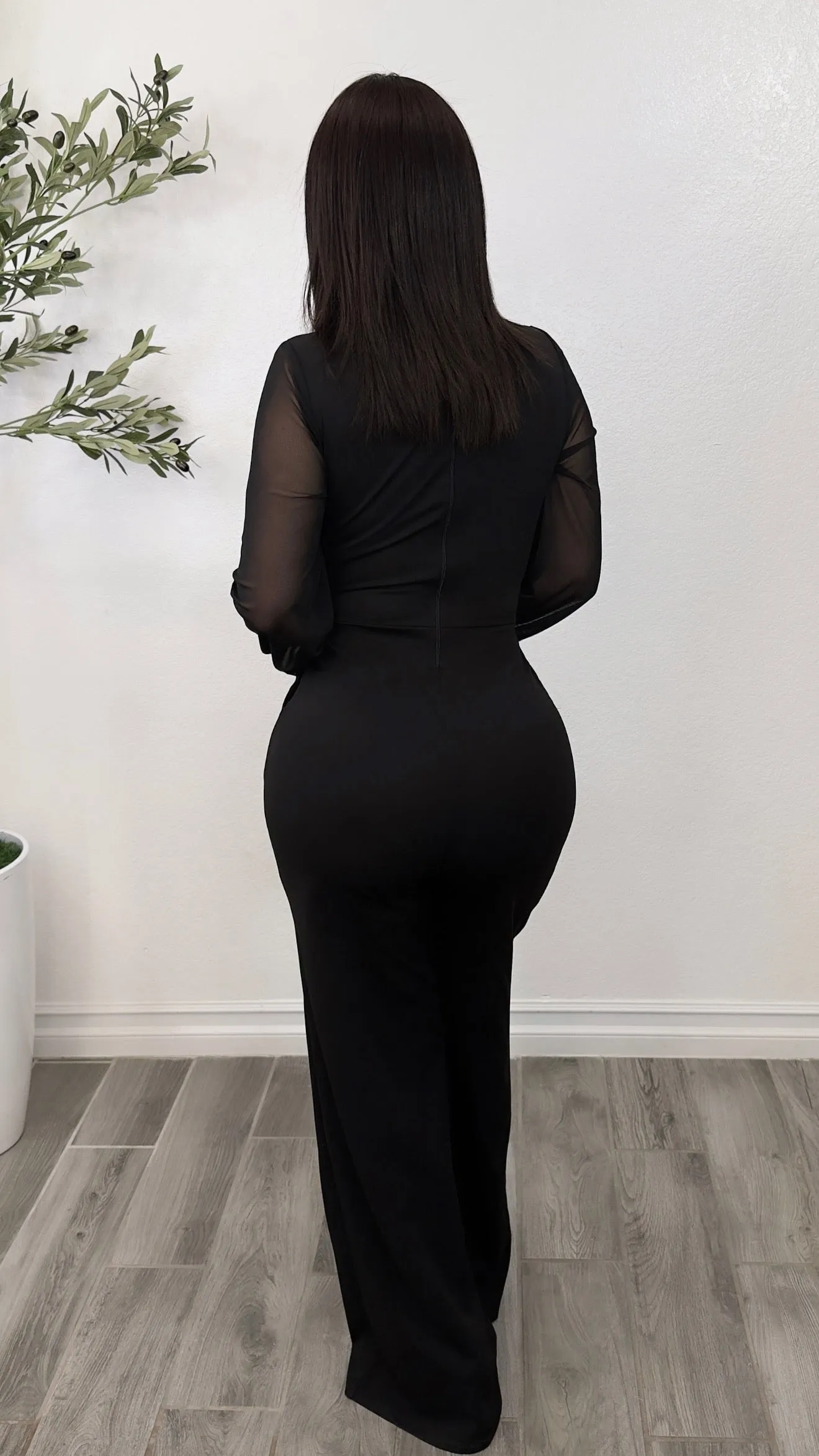 WITH LOVE BLACK JUMPSUIT