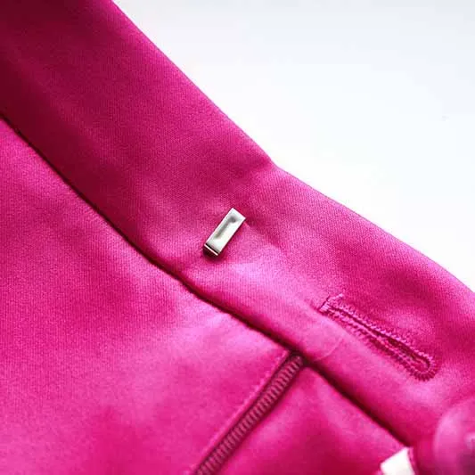 Women Loose fit Rose Blazer   Bra   Mini Skirt 3 Pieces Suit