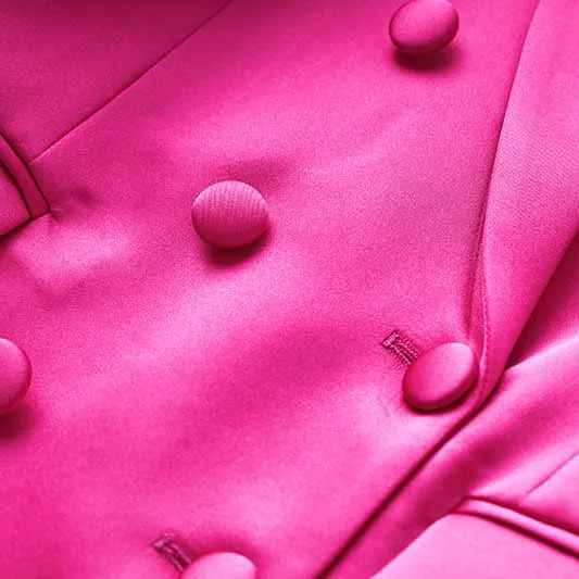 Women Loose fit Rose Blazer   Bra   Mini Skirt 3 Pieces Suit