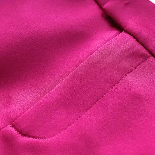 Women Loose fit Rose Blazer   Bra   Mini Skirt 3 Pieces Suit